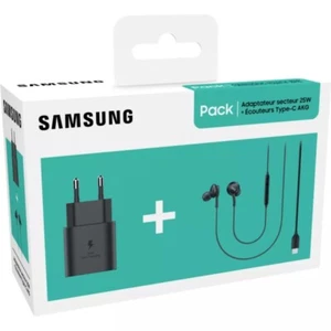 SAMSUNG Pack chargeur 25W USB C/C + Écouteurs usb C - Imagen 1 de 1
