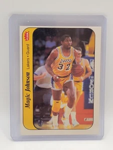 Magic Johnson 1986 Fleer 7 of 11 Sticker Lakers HOF - Picture 1 of 2