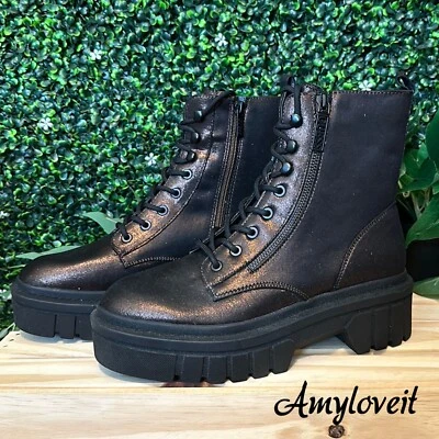 Guess Botas Metálicas Doble Cremallera Con Cordones Talla 10 Nuevas Foto 1 de 4