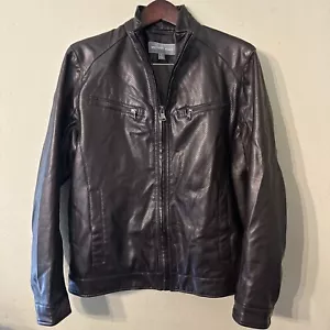Michael Kors Motorradjacke Herren braun perforiert Kunstleder Small RN # 121545 - Bild 1 von 14