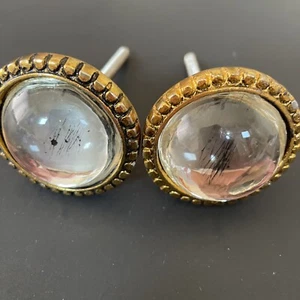 Silver Etched Mercury Glam Cabinet Knobs Dresser Drawer Pulls - Picture 1 of 7