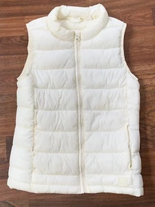 Gap Kids Quilted Puffer Vest Girls 1 Regular White Pockets Full Zip -see Desc - Picture 1 of 7