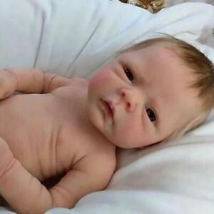 Reborn Baby Doll Weiches Vinyl Silikon Lifelike Neugeborenes Baby Nettes Ge DE