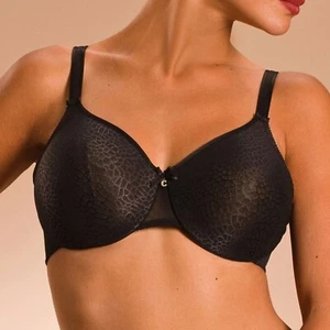 CHANTELLE 1891  MAGNIFIQUE FULL COVERAGE BRA BLACK SIZE 32H - Picture 1 of 7