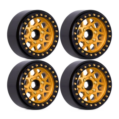 4PCS 1.9" Metal Beadlock Wheel Rims for 1/10 RC TRX4 AXIAL SCX10 TRX-4 D90 90046 - Image 1 of 4