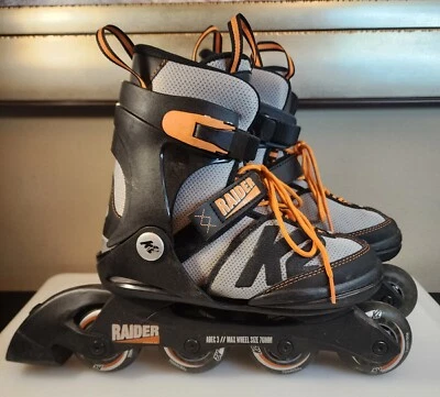 Patines en línea ajustables K2 Raider negros/grises juveniles talla 4-8 Foto 1 de 4