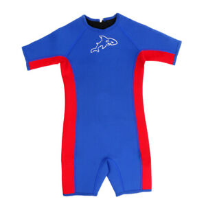 Wetsuit Kids Shortie Shorty 3mm Boys Swimming Surfing Snorkeling Diving Suit