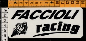 VINTAGE STICKER AUFKLEBER - FACCIOLI MOTO RACING - Bild 1 von 1