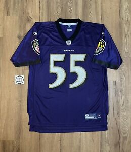 Reebok Baltimore Ravens Terrell Suggs NFL Jersey - Size L - Purple