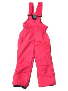 Iceburg Girls Colorful Neon Hot Pink Snow Bibs Ski Pants Small (4/5) - Picture 1 of 2