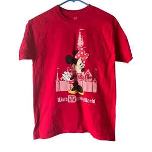 Disney Hanes Brand Size YXL 100% Cotton Minnie Mouse Red  T-Shirt - Picture 1 of 4