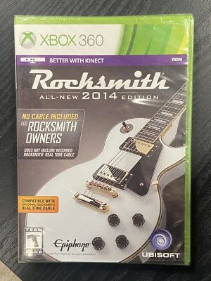 MICROSOFT XBOX 360 Rocksmith 2014 Edition *No Real Tone Cable* Kinect NEW SEALED - Image 1 of 4