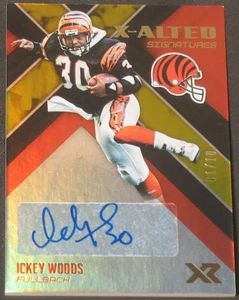 Ickey Woods 2017 Panini Xr X-Alted Signatures Autograph Gold (1/10) Bengals Auto - Picture 1 of 2