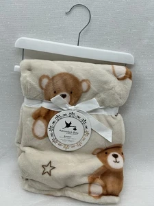 NEW Baby Blanket Lightweight Teddy Bear Theme | Adirondack Baby Berkshire Unisex - Picture 1 of 11