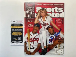 JUSTIN UPTON Autographed Signed Sports Illustrated Atlanta Braves Baseball COA - Picture 1 of 2