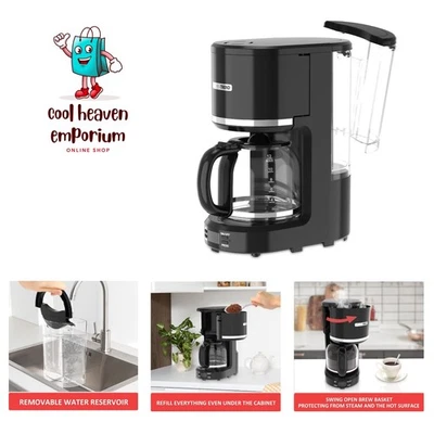 12-Cup Programmable Coffee Maker with Permanent Filter, Removable Water Reser... - Image 1 of 4
