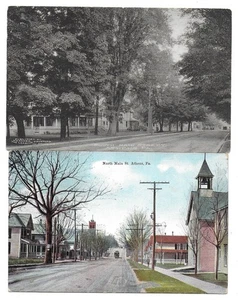 Athen, Pa - Lot von 17 alten Postkarten - Bild 1 von 18