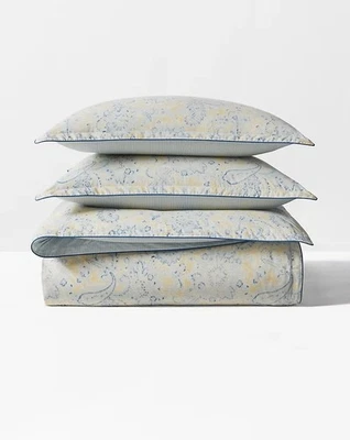 Ralph Lauren Marisa Paisley Full Queen Duvet Cover & Shams SET 3pc Blue NEW $270 - Image 1 of 4