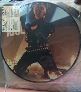 BILLY IDOL - "EYES WITHOUT A FACE" - RARE PICTURE DISC RECORD ALBUM LP 1984 EX+ - Picture 1 of 3