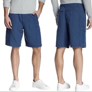 Pantalones cortos cargo Tommy Bahama Florida Key Grip 9,5 pulgadas talla 32 azul a cuadros - Imagen 1 de 9