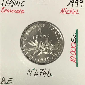 1 FRANC SEMEUSE - 1999 - Pièce de Monnaie en Nickel // BE - Picture 1 of 2