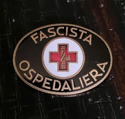 Broche/Insignia Hospital Enfermera Cruz Roja Fascista Italiana Segunda Guerra Mundial COMO NUEVO RARO Foto 1 de 4