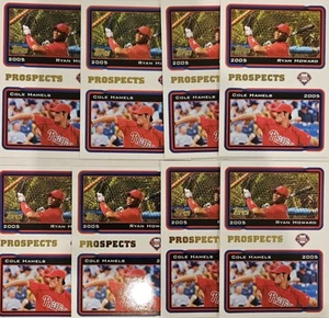 Lot Of 8- 2005 Topps Ryan Howard / Cole Hamels PROS #689 RC Nr Mint - Picture 1 of 1