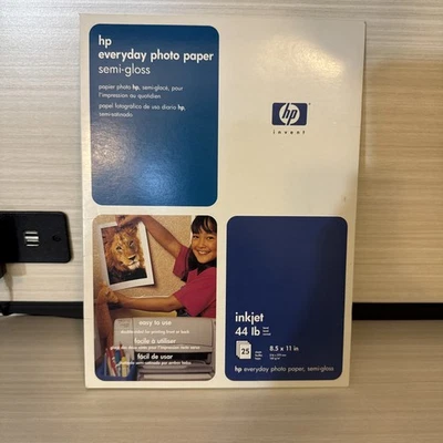 HP Inkjet Semi-Gloss Photo Paper 44lb 25 Sheets Sealed - Image 1 of 2