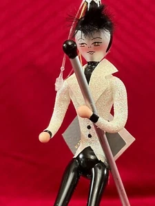 De Carlini Elvis Presley Handblown Glass Ornament 1950s Singing - Picture 1 of 5