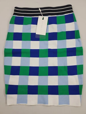  Endless Rose Mujer Falda Rayón Nylon Cuadros Azul Verde XS $79.50 Foto 1 de 4