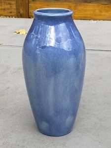Present Day Rookwood Pottery 1990 Blue Drip Vase 12.5” - Picture 1 of 13