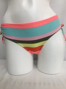 BILLABONG KIDS STRIPED SWIM BIKINI BOTTOMS PINK BLUE MULTI SZ 12 NEW! $45 - Picture 1 of 3