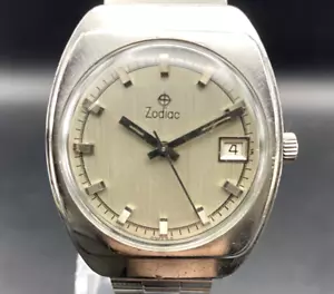 🇨🇭 ZODIAC SWISS MADE WATCH VINTAGE 72 B 21J AUTOMATIC MENS WATCH ANTIMAGNETIC - Picture 1 of 24