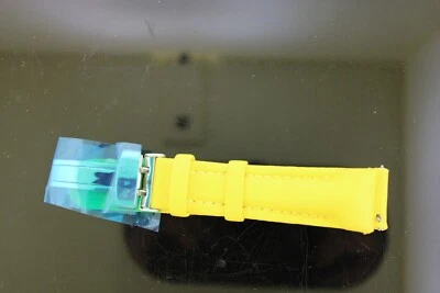 New Benny & Co Men's white 20 mm Polyurethane Band Yellow color - Image 1 of 4