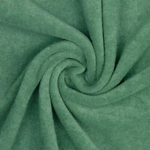 Algodón Elástico Terry Rizo Tejido - Verde - Imagen 1 de 3