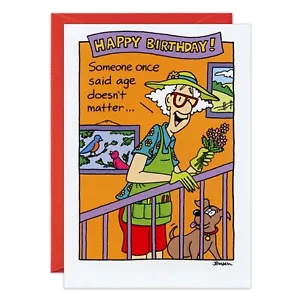 Humor Funny Age Doesn't Matter Birthday Card - 7166 Her Friend Oatmeal Studios - Picture 1 of 3
