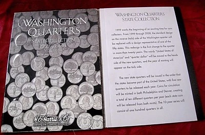 INCOMPLETE WASHINGTON QUARTERS STATE COLLECTION VOLUME I 1999-2003 ALBUM - Image 1 of 4