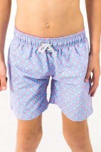 MICHAEL'S BOY'S PATTERNED SWIM TRUNKS - BLUE PINK sz 6 $68.00 - Picture 1 of 2