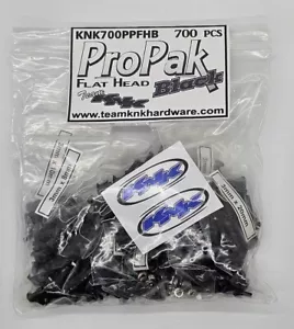 Team KNK Flachkopf Pro Pak SCHWARZOXID Schraubsatz (700 Kegelsenker RC KNK700PPFHB - Bild 1 von 1