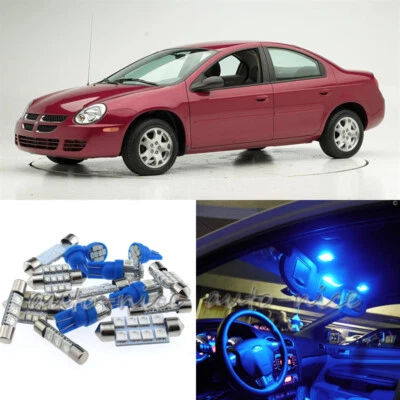 For 2003-2005 Dodge Neon SRT4 Premium Blue LED Interior Lights Kit 7 Pieces - Image 1 of 4