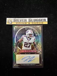 2021 Tre'Davious White Obsidian Yellow Auto /25! Buffalo Bills! - Picture 1 of 2