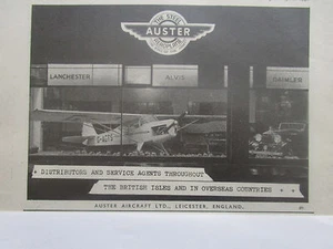 6/46 PUB AUSTER STEEL AEROPLANE LANCHESTER ALVIS DAIMLER ORIGINAL AD - Imagen 1 de 1