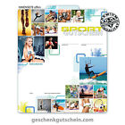 Premium Faltgutscheine "Multicolor fr Sport Sportsttten Bewegung Fitness SP236
