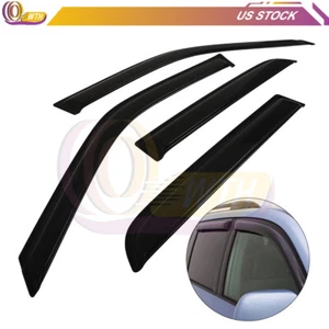 Window Roof Visor Vent Rain Guards Black Deflector For 1997-2001 Honda CR-V - Picture 1 of 12