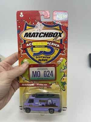 2001 Matchbox По всей Америке Канал MISSOURI 24 ТВ НОВОСТИ ФУРГОН Новый на Карте Винтажный - Изображение 1 из 4