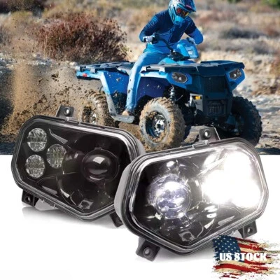 LED Front Headlight w/Bulb for Polaris RZR S 800 2008-2014/RZR XP 900 2011-2014 - Image 1 of 4