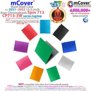 NEW mCover® Hard Case for 2021 13.5" Acer Chromebook Spin 713 CP713-3W computer - Picture 1 of 12