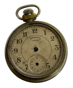 Antique 1914 ROBT H INGERSOLL & BRO Midget Victorian Pocket Watch - Picture 1 of 4
