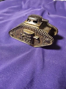 Vintage Cast Iron WW1 Tank "Tank Bank USA" Patent 1918 - Picture 1 of 9
