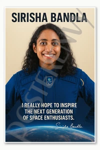 Sirisha Bandla Virgin Galactic Astronaut Indian Woman 18x12 Poster - Picture 1 of 1